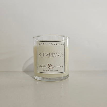 black coral and moss and sandalwood 8oz scented candle