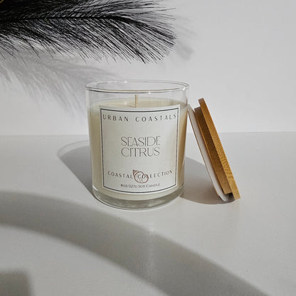 Matcha and blood orange 8oz scented candle