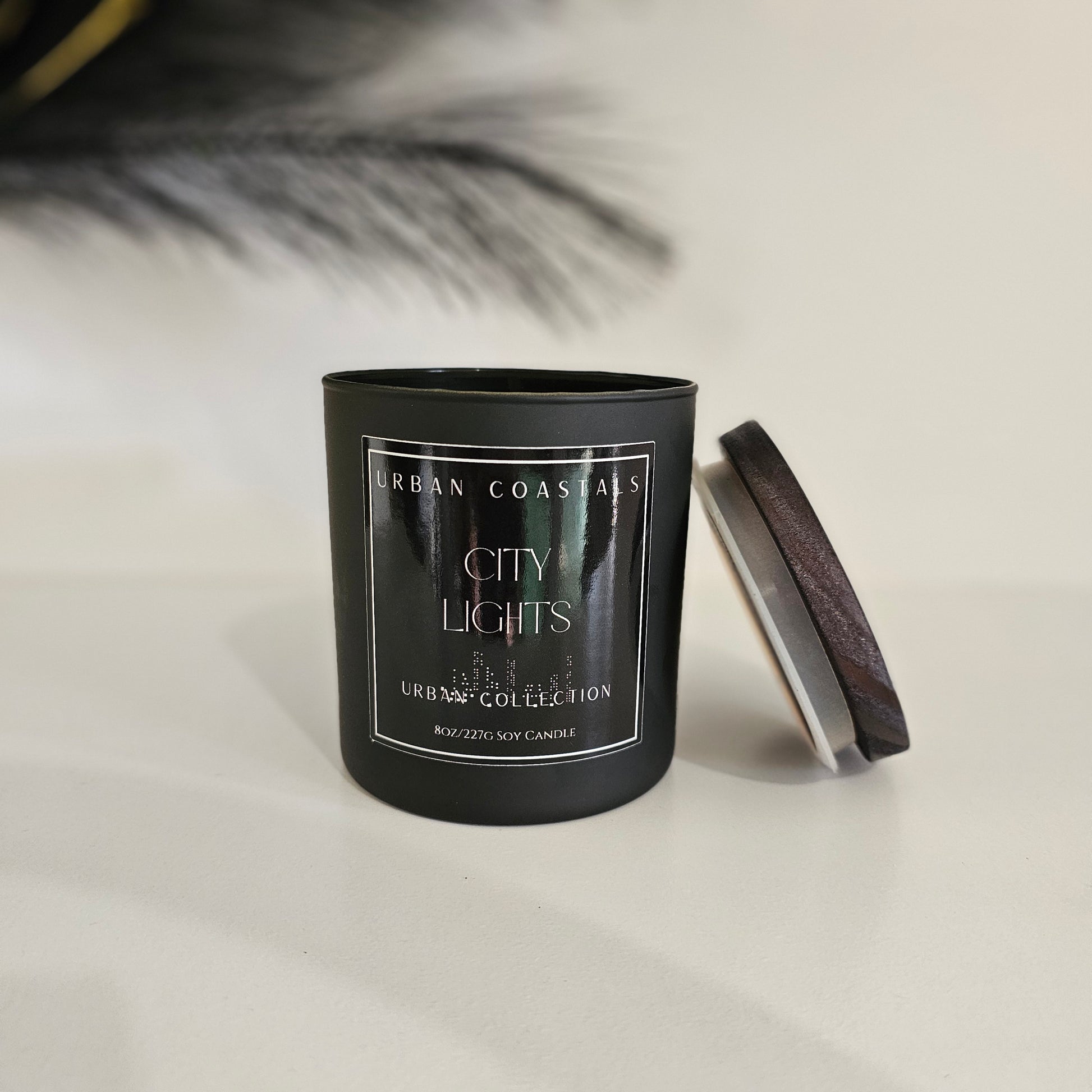 Berry, vanilla, and musk scented candle. 8oz in black matte jar.