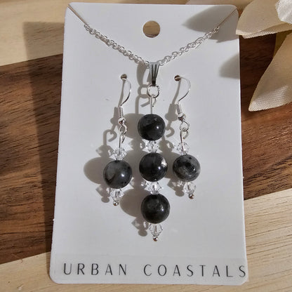 Stone Earring/Neckless Set