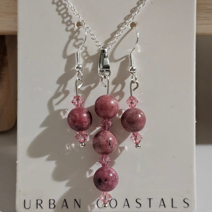 Stone Earring/Neckless Set