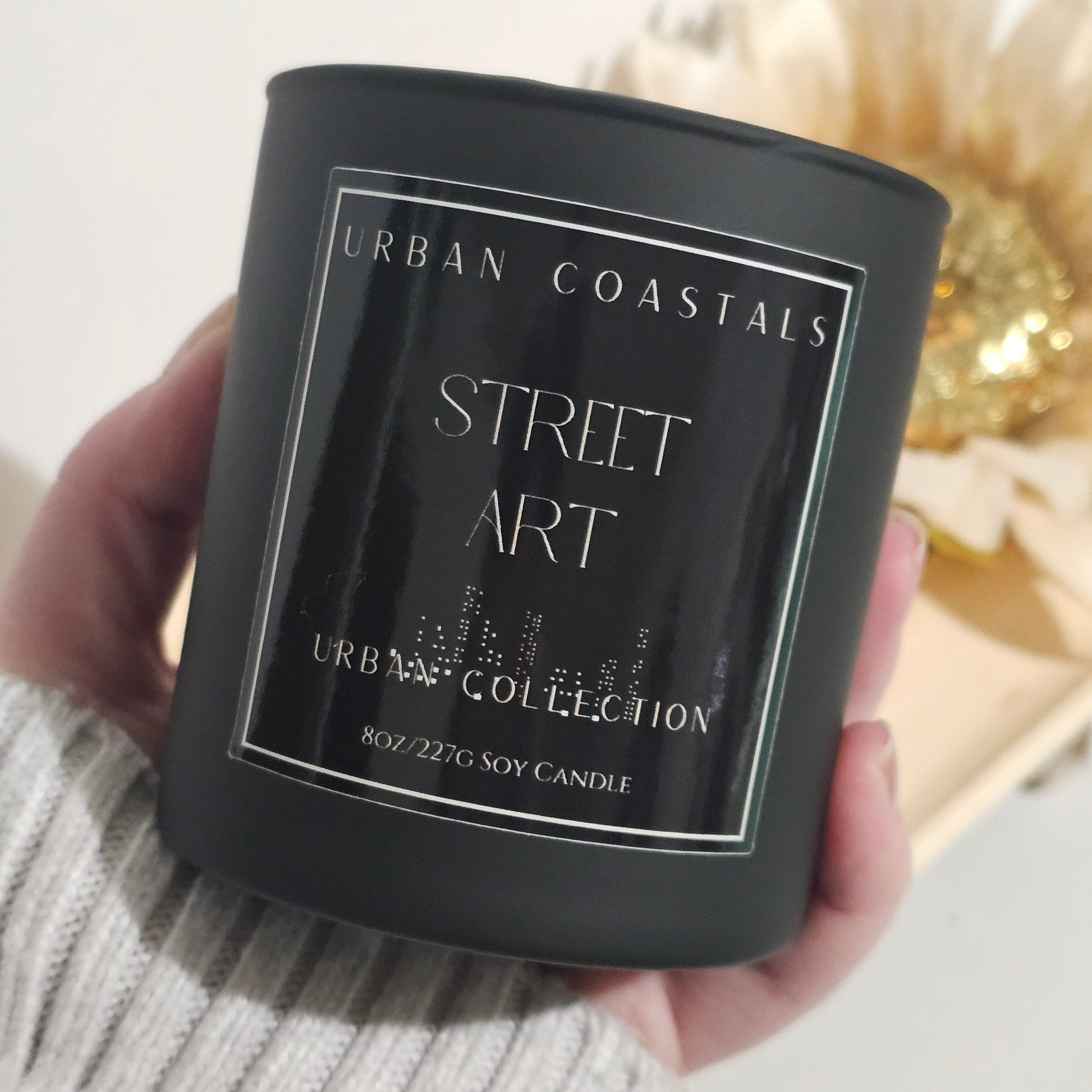 Fig and pear 8oz scented candle