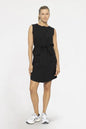 The drawstring waist allows you to adjust the fit to your liking, providing both comfort and a flattering silhouette. The tank top style of the dress offers a sleeveless and breathable design.
