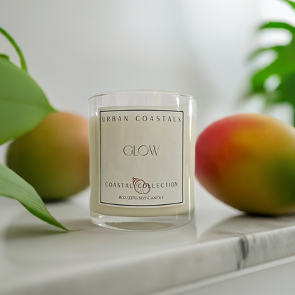 Mango and coconut milk 8oz scented candle