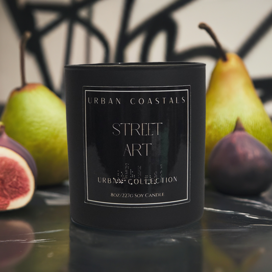 Fig and pear 8oz scented candle