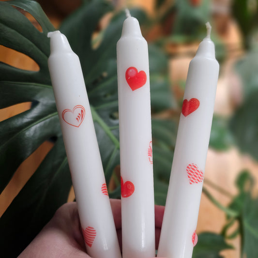 Valentines Decor Taper Candle
